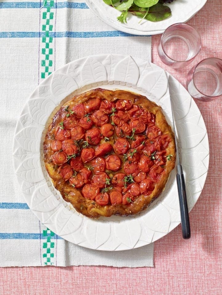 Tomato tarte tatin