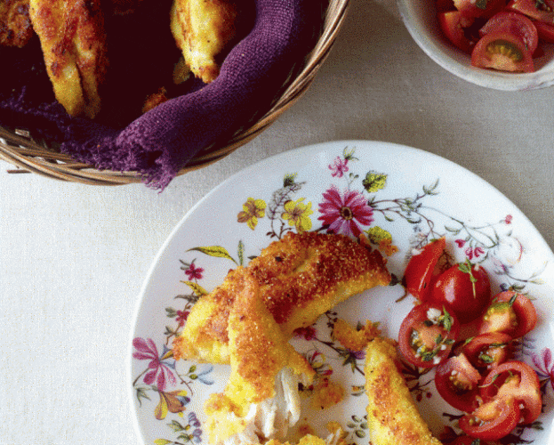 Cheat’s chicken goujons