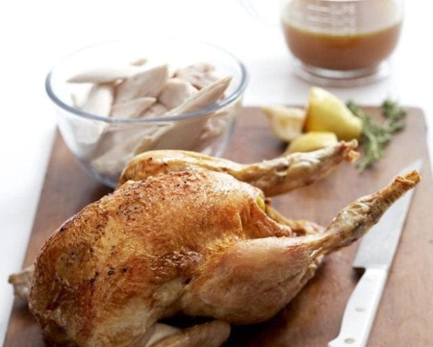 White gravy for roast poultry