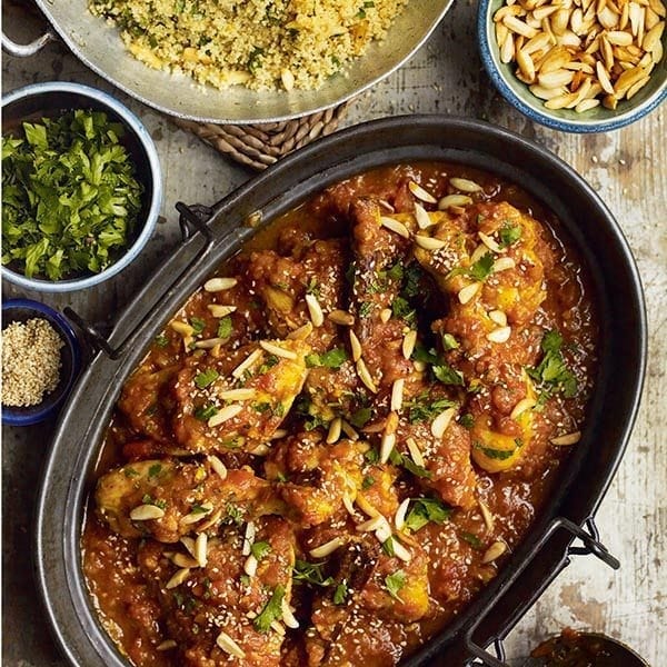 North African chicken with honey and saffron