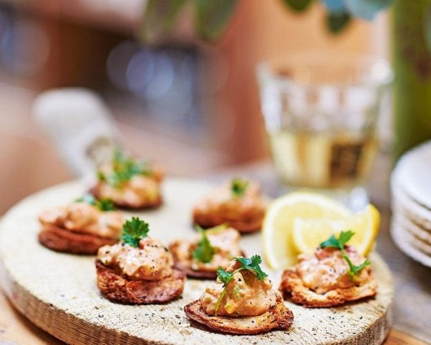 Spiced and buttered crab