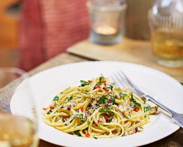crab linguine