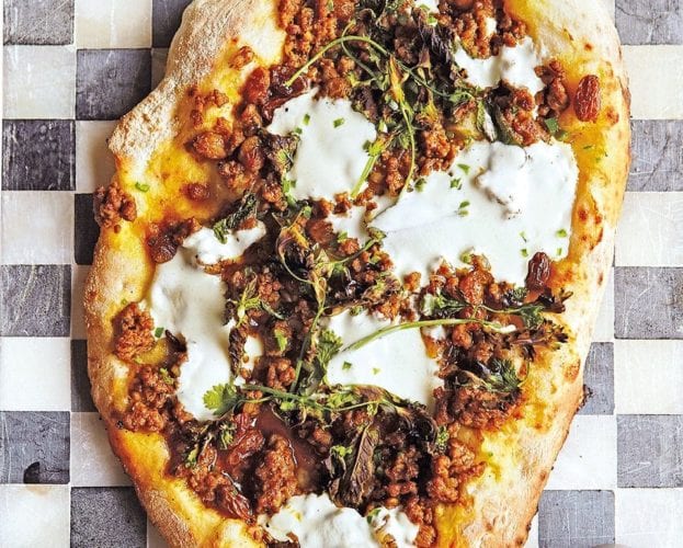 lebanese lamb flatbread