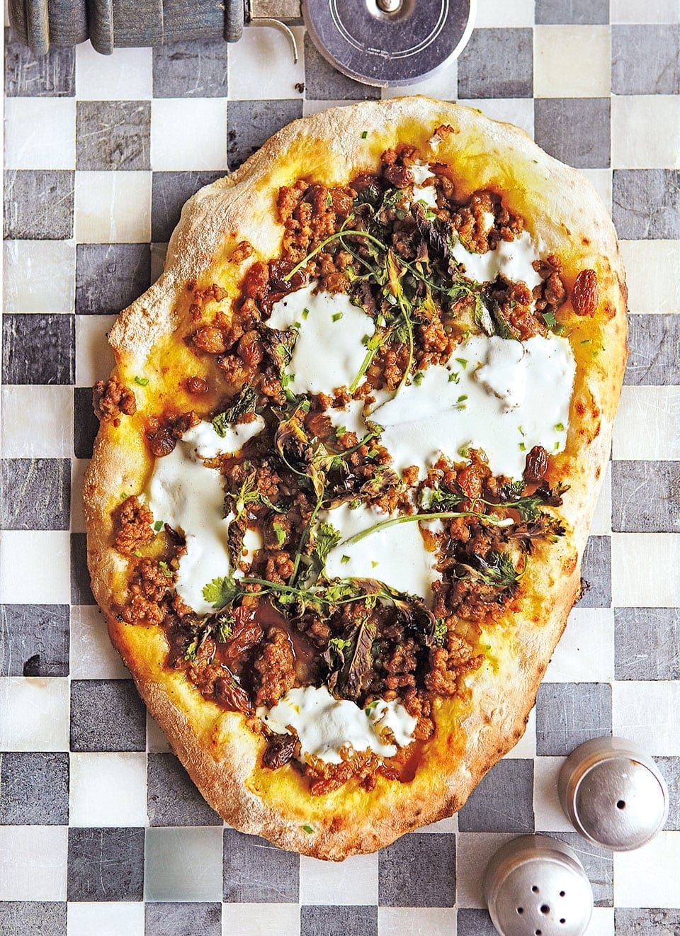Lamb flatbread shop
