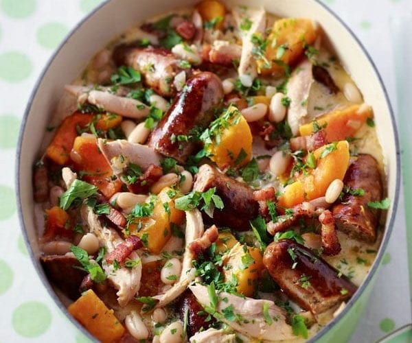 Sausage and turkey stew