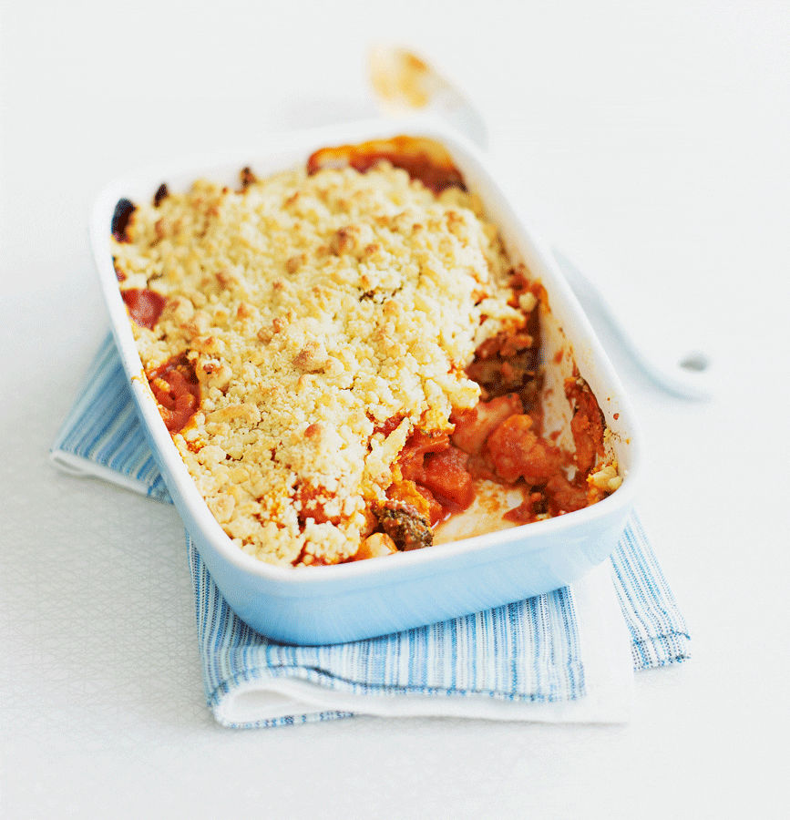 Vegetable and butter bean crumble recipe delicious. magazine