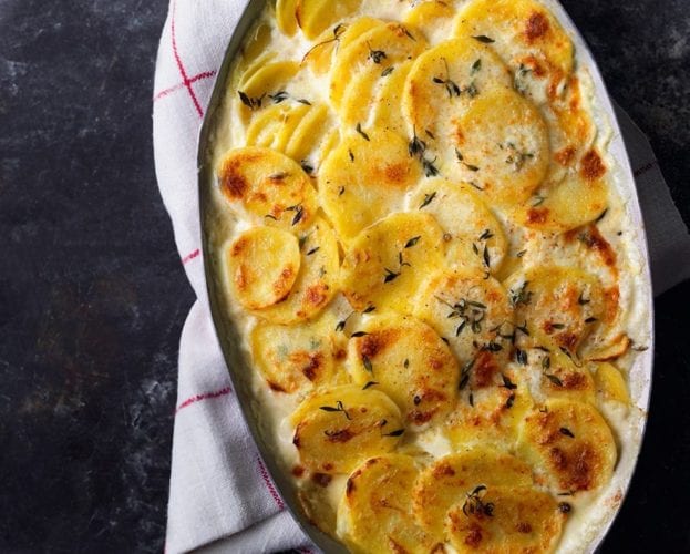 Healthier dauphinoise potatoes