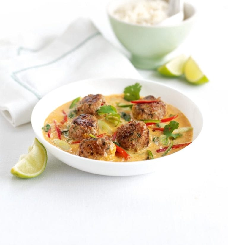 Thai meatball coconut curry