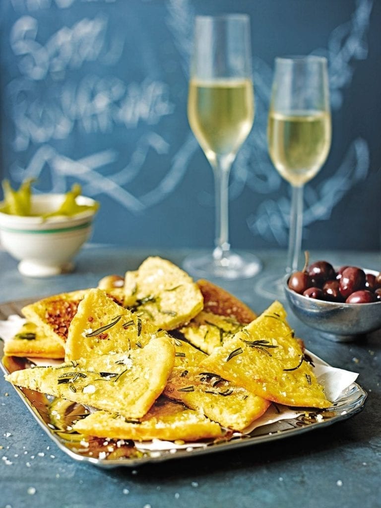 Farinata with rosemary and olive oil