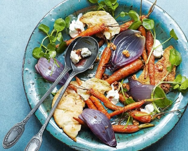 Stilton, walnut and chicory salad