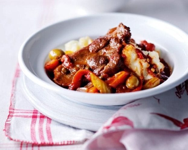Air fryer sausage and pepper stew