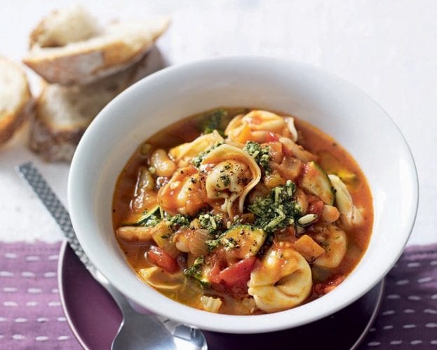 Soup with tortellini
