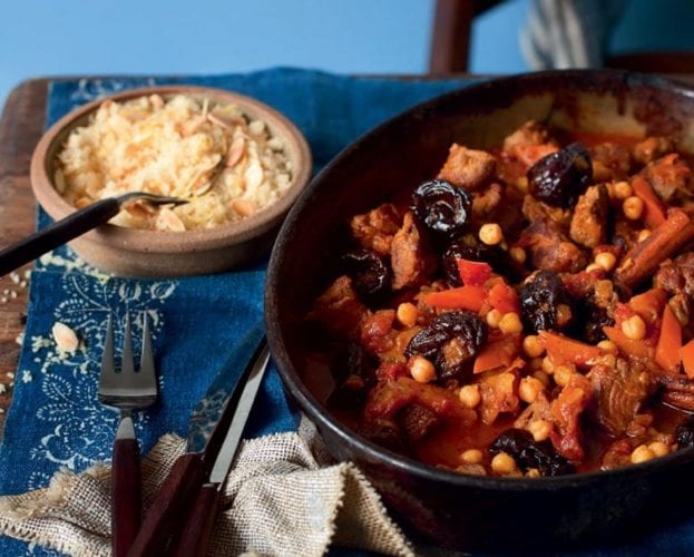 Moroccan red lentil and lamb stew