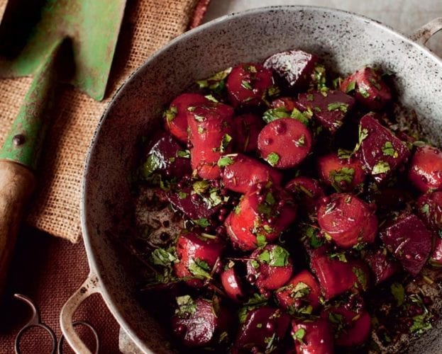 Pot roast vegetables