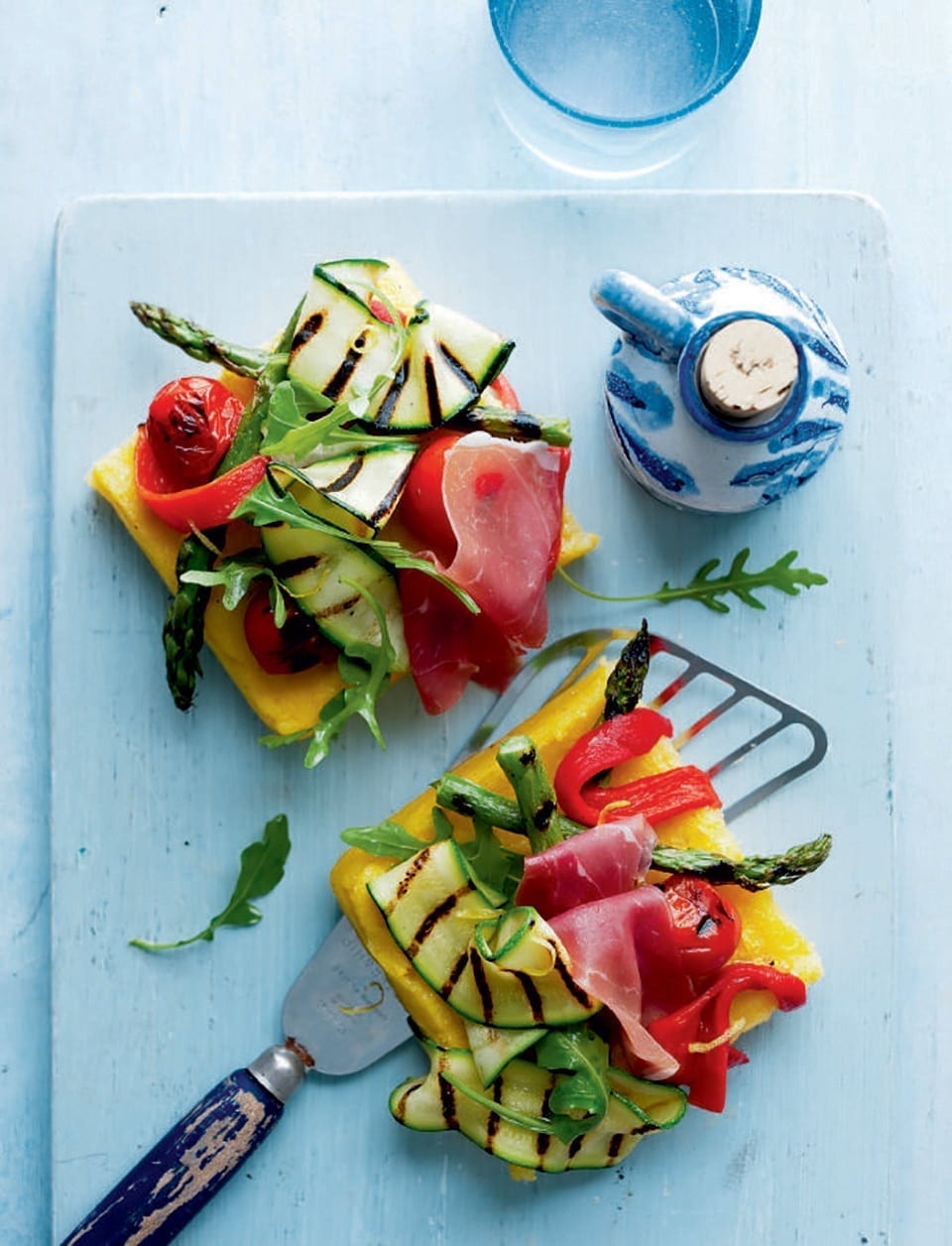 Polenta with griddled veg recipe delicious. magazine