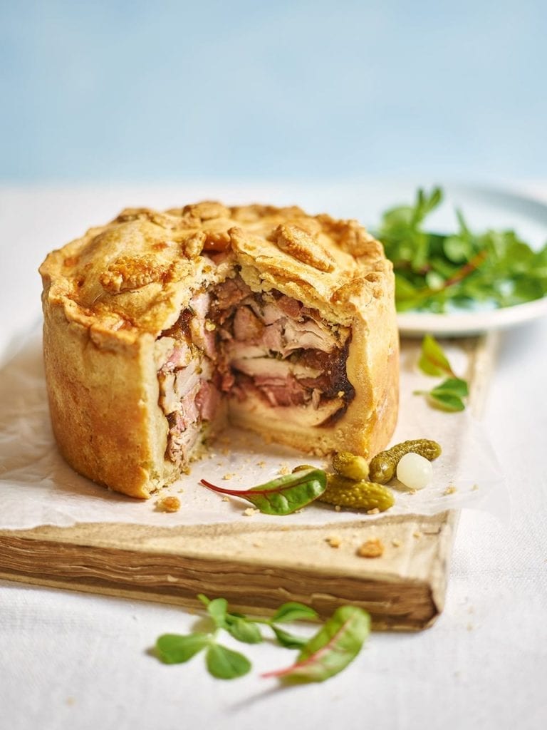 Chicken and ham pie recipe | delicious. magazine