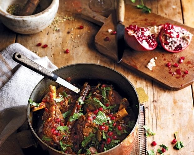 Moroccan lamb shanks