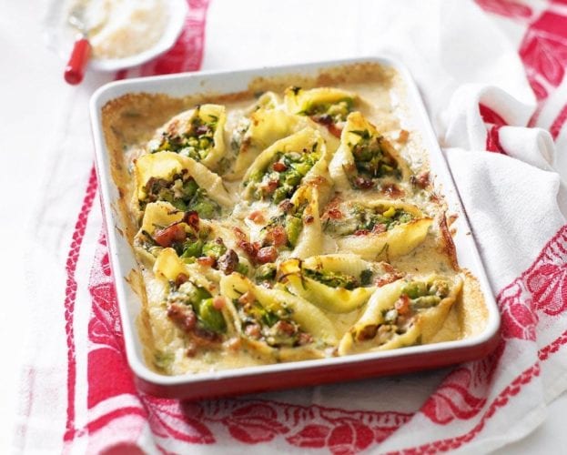 Broad bean and ricotta tagliatelle