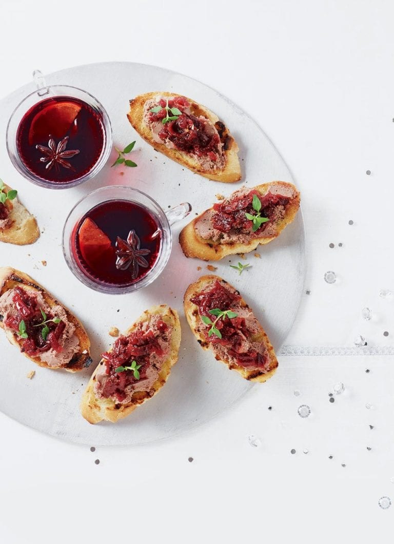 Chicken liver pâté crostini recipe | delicious. magazine