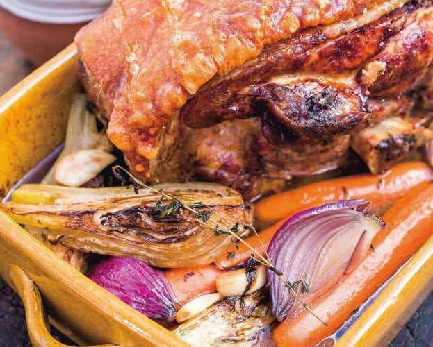 Slow roast pork with anchoïade, by Richard Turner