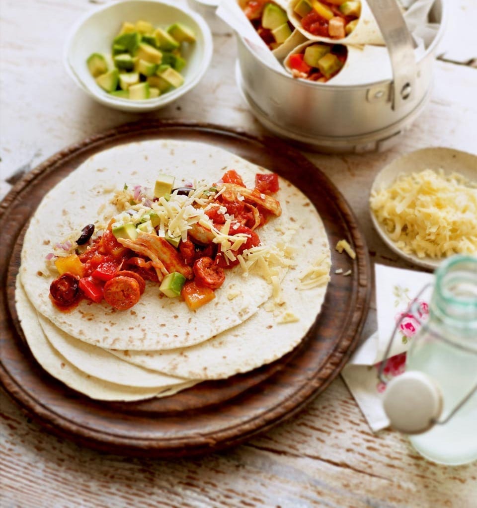 Smoky chicken wraps recipe | delicious. magazine