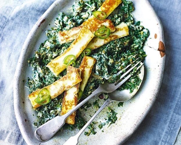 Spinach and paneer curry