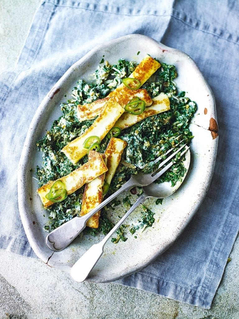 Spinach and paneer curry