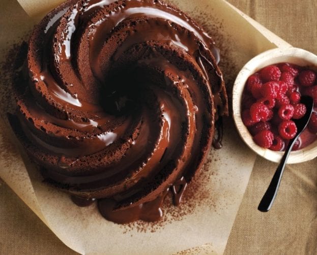 Secret-ingredient chocolate bundt cake