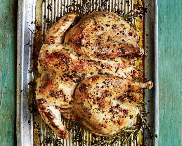 Italian-herbed roast chicken