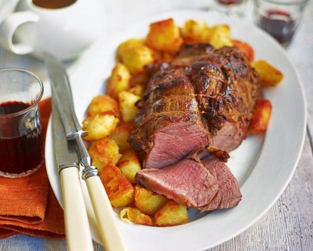 Roast topside of beef