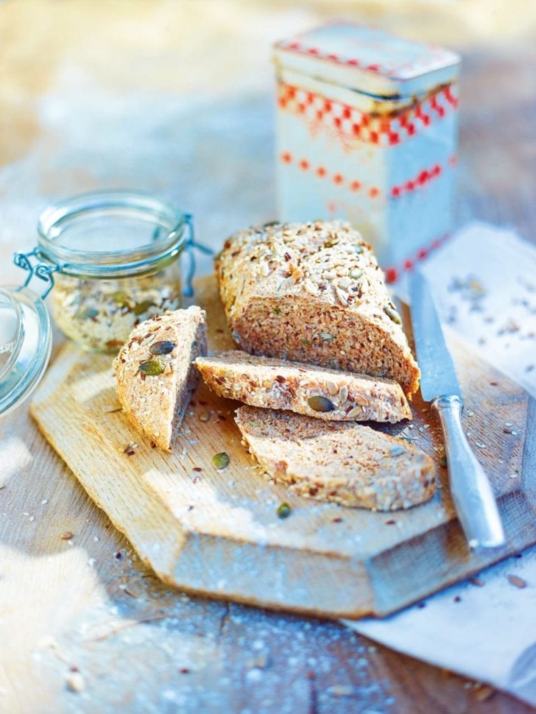 Multi-seed brown bread