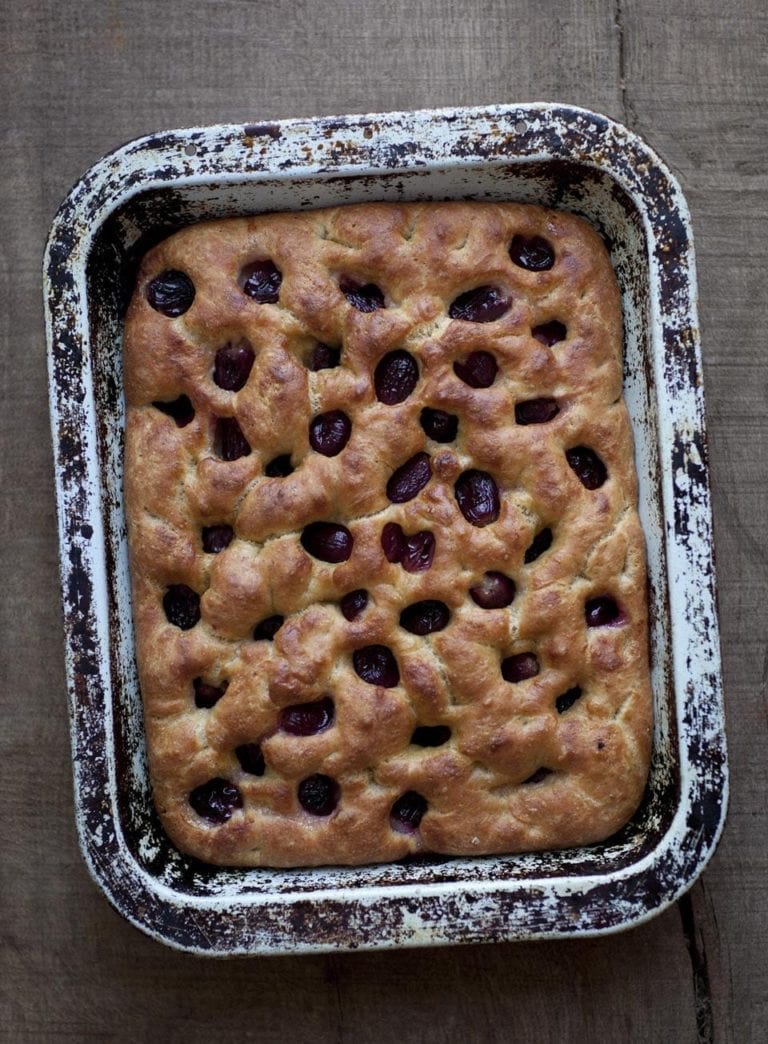 Grape focaccia