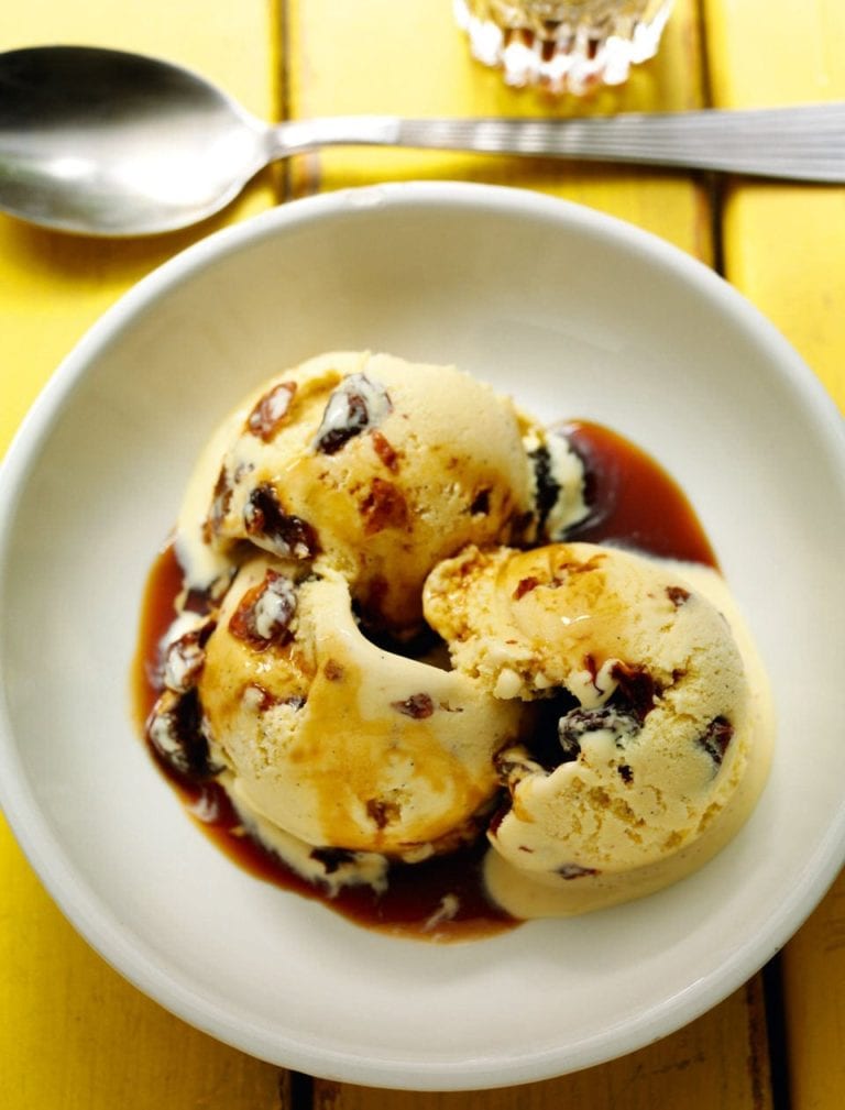 Rick Stein’s Malaga raisin ice cream with Pedro Ximénez sherry