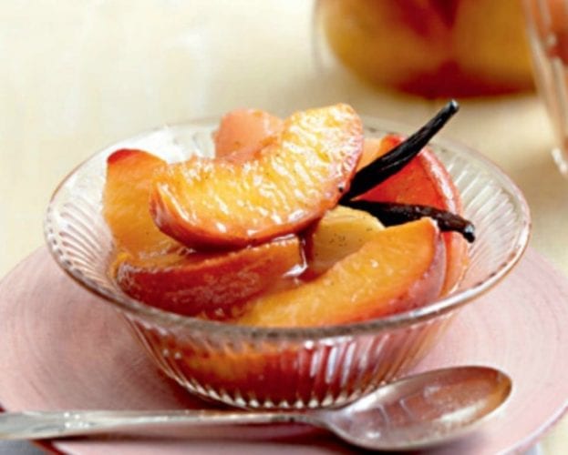 Peach compote