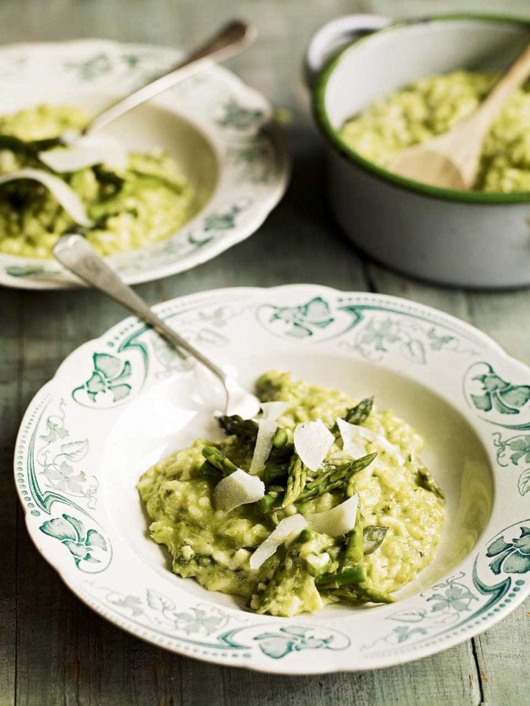 Asparagus, pecorino and lemon risotto