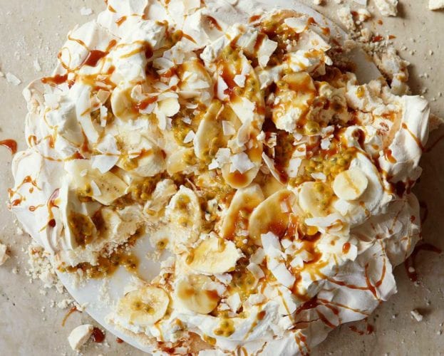 Chocolate coconut meringue wreath