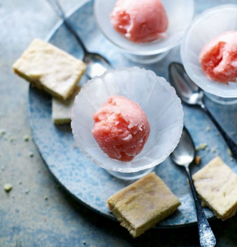 Ruby grapefruit and Campari sorbet