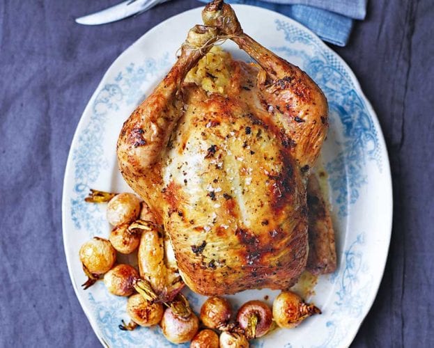 Clodagh McKenna's tarragon and mustard chicken with potato stuffing