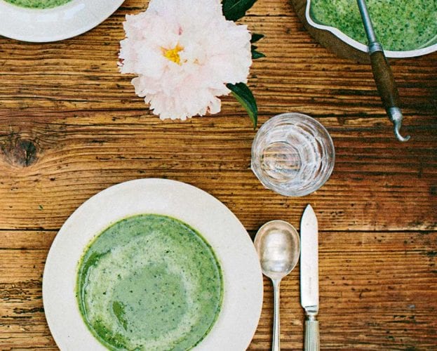 Lettuce soup