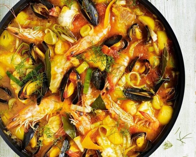 Bouillabaisse with fennel and bay