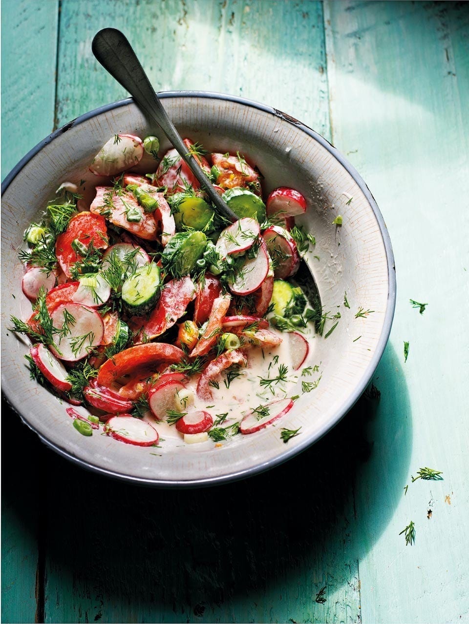 Radish and tomato salad recipe delicious. magazine