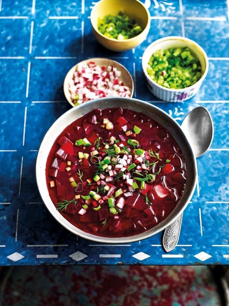 Cold beetroot soup