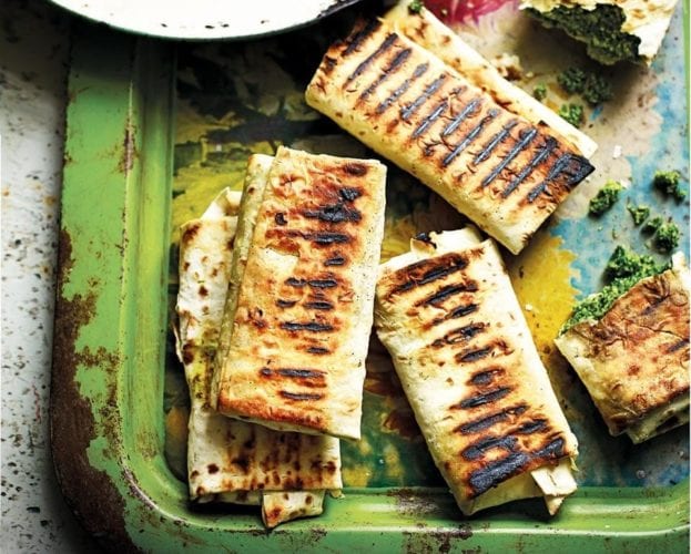 Pineapple and halloumi sticks