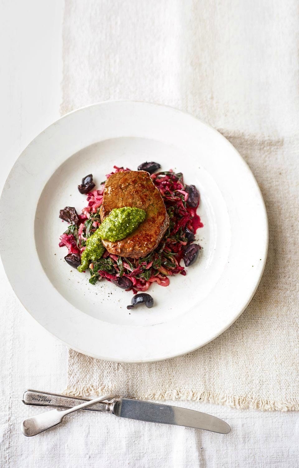 image of Marinated Beef Pesto recipe by Delicious Magazine