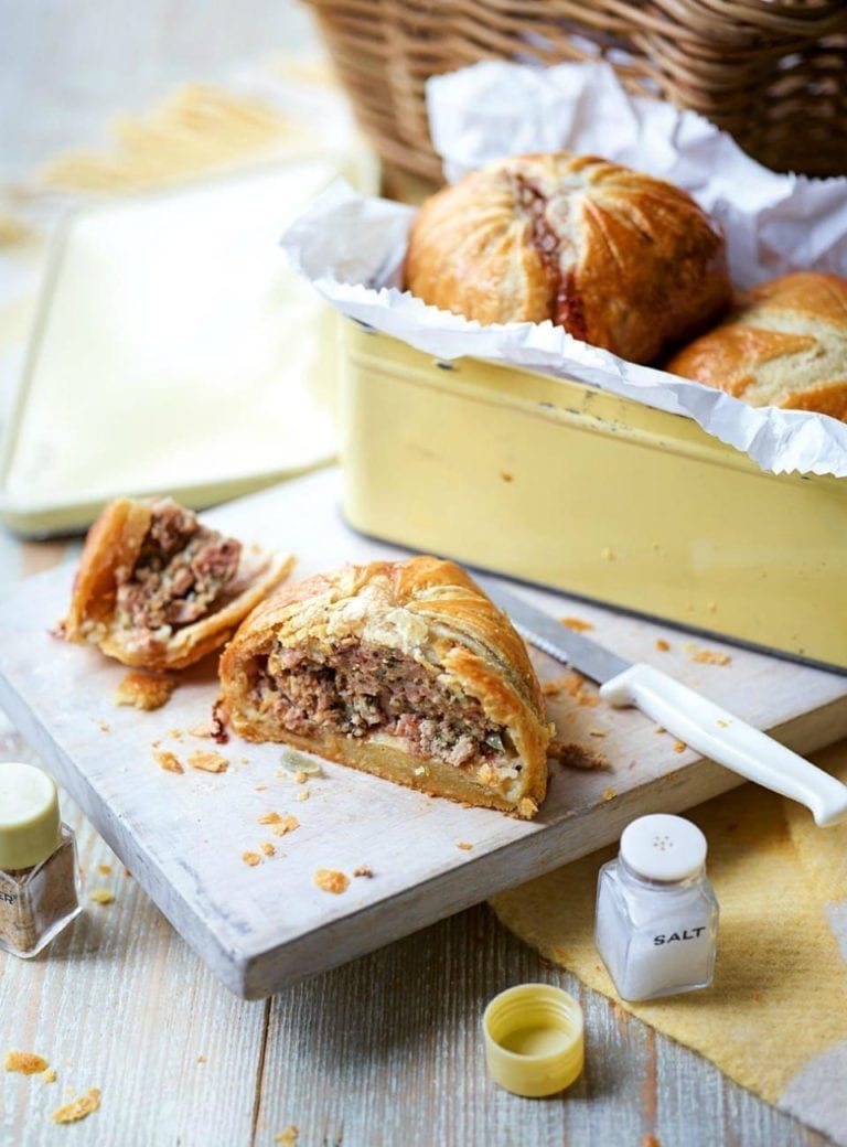 Sausagemeat pies with flaky pastry