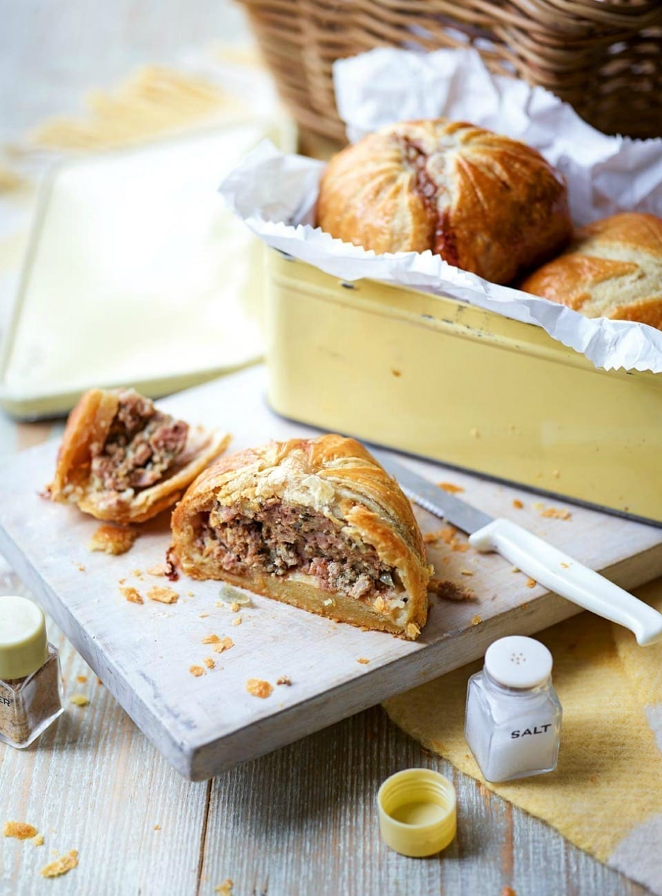 Sausagemeat pies with flaky pastry recipe delicious. magazine