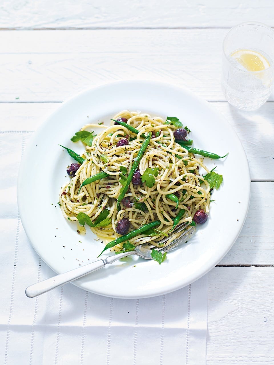 Green bean and olive tapenade pasta recipe delicious. magazine