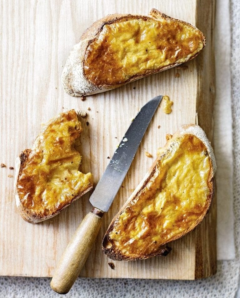 Healthier Welsh rarebit