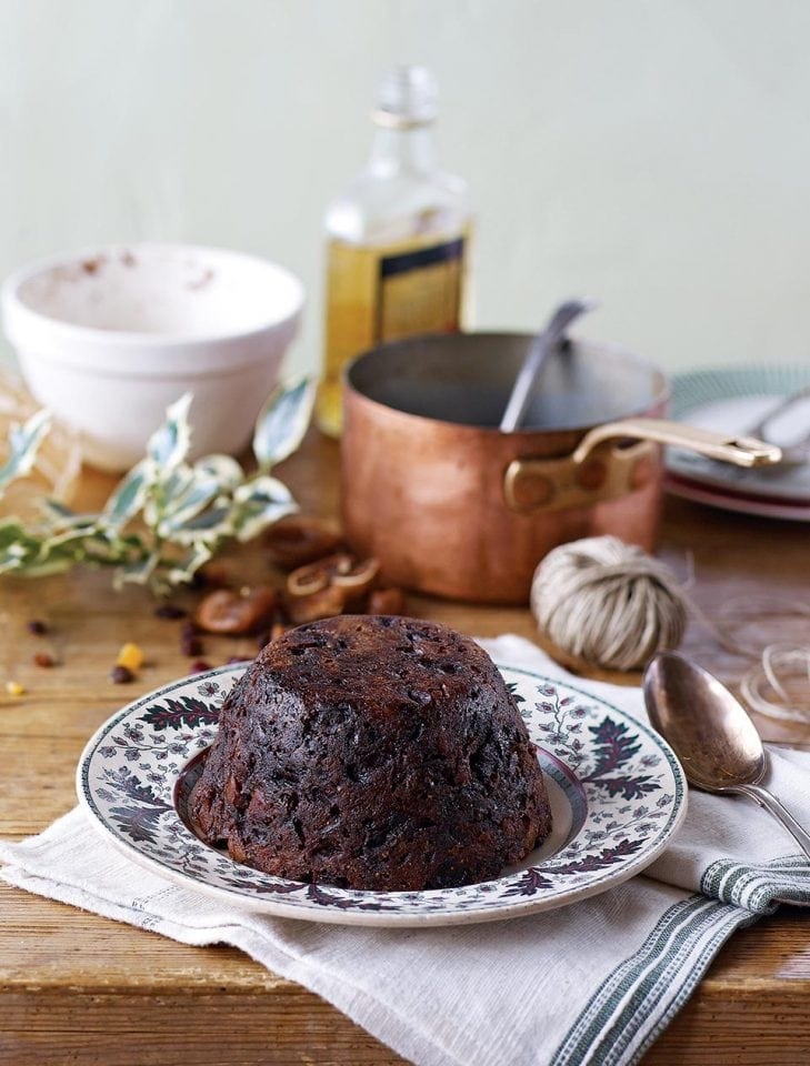 Old-fashioned Christmas pudding