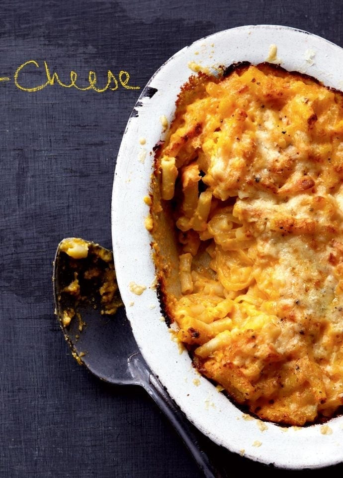 Healthier macaroni cheese